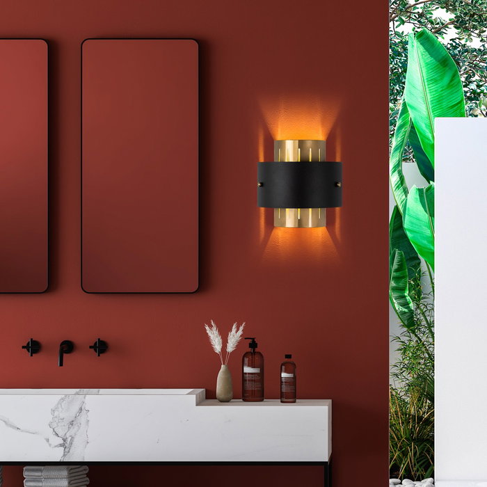 Opviq Lámpara de Pared Noctra - 15351 Dorado y Negro Opviq Lámpara de Pared Noctra - 15351 Dorado y Negro